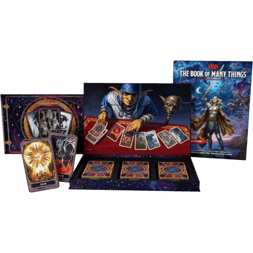 the deck of many things, caja para rol y cartas